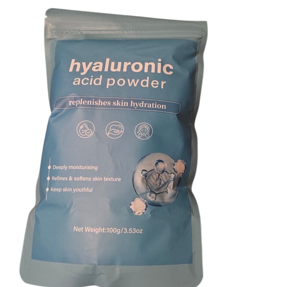 Hyaluronic Acid Powder Replenishes Hydration 100g/3.53oz New Sealed Packaging - Picture 2 of 3